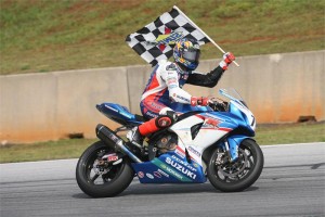 Blake Young 2012 AMA Pro Superbike Road Atlanta - Checkered Flag