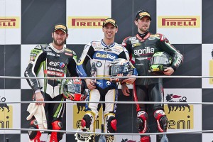 2013 World Superbike Monza Race 1 Winner's Podium