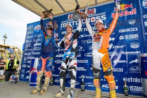 2013 AMA Motocross High Point 250MX Winner's Podium