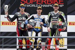 2013 World Superbike Portimao Race 1 Winner's Podium