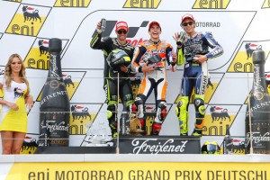 2013 MotoGP Sachsenring Winner's Podium