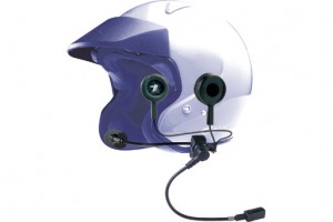 J&M Performance Series Open Face Helmet Clamp-On Headset