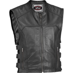 River Road Ruffian Vented Leather Vest