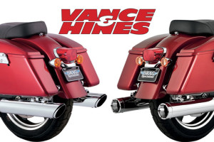 Vance and Hines Harley Switchback Dual Slip-On Exhausts Title