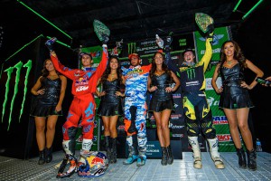 2015 AMA Supercross Detroit 250SX Winners Podium