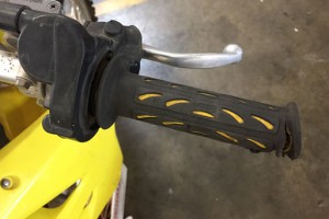 Worn Dirt Bike Grips