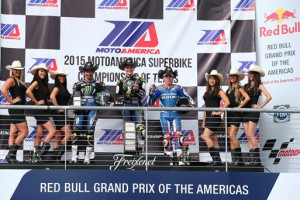 2015 MotoAmerica Superbike Circuit of the Americas Podium