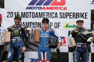 2015 MotoAmerica Superbike Road Atlanta Qualifying Podium