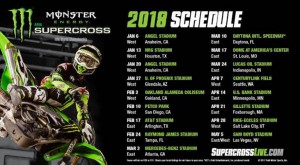 2018 SX schedule