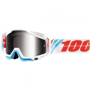 100 Percent Racecraft Calculus Goggles Constructed from durable and flexible urethane. Triple layer moisture managing foam. Anti-fog coated Lexan lens. 9 pin lens retention system.