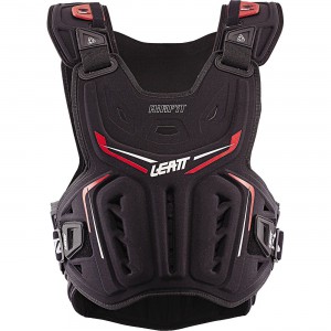 Leatt 3DF AirFit Chest Protector Super lightweight, ventilated, and secure. Made from perforated, multi-layer, 3DF AirFit impact foam. C.E. certified to the highest levels on chest and back impact protection.