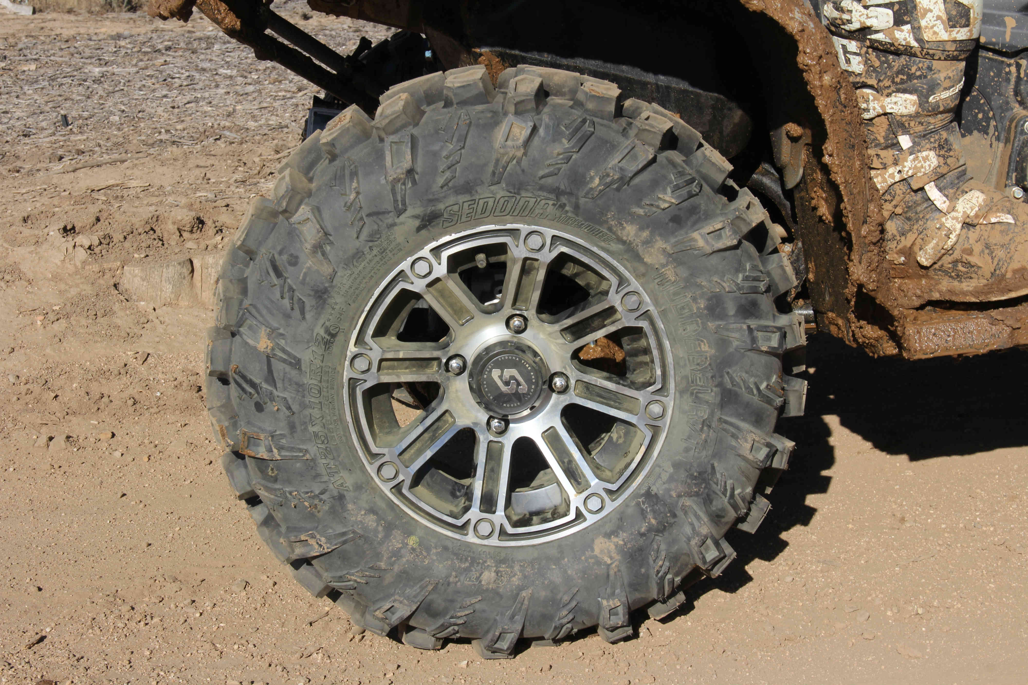 Sedona Mud Rebel R/T 8-Ply Radial Tire 25x10-12 for Honda RINCON 680 4x4 2006-2018 